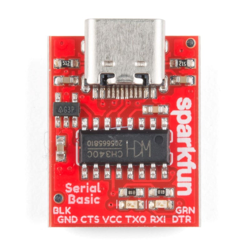 SparkFun Serial Basic Breakout - CH340C and USB-C Development Tool Save Space and Money in Your DIY Electronics Projects - Image 2